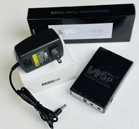 2024 NEW Model! WGP mini UPS 5/9/12V (10400mAh) + GearUP 12V/3A Adapter